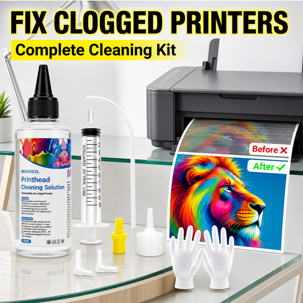 Sublimation Ink 100Ml - Kit de solution de nettoyage de