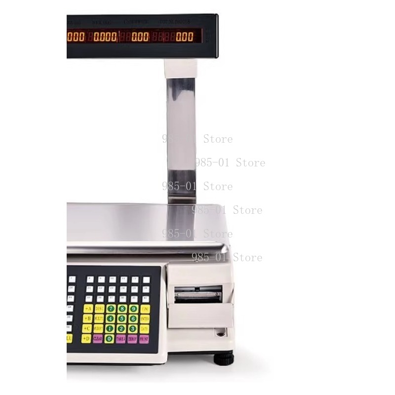 Commercial Label Printing Machine - Balance électronique avec impression d'étiquettes adhésives,