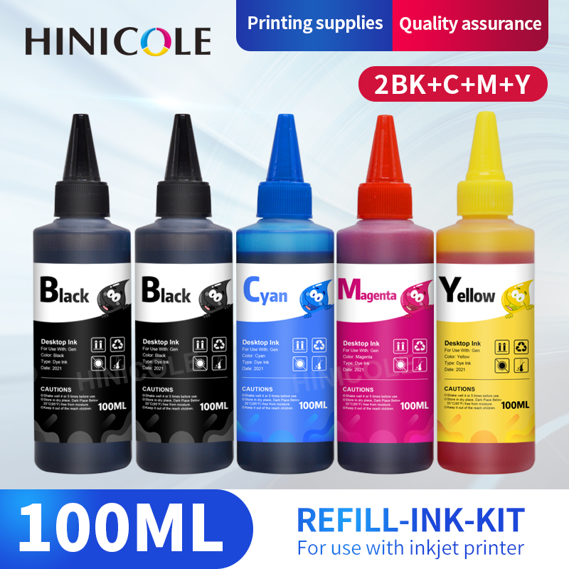Sublimation Ink 100Ml - Kit d'encre universel HINICOLE 100ML pour