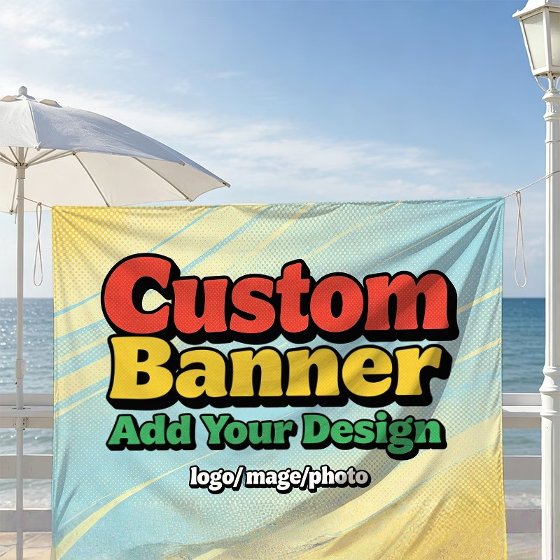 Commercial Banner Printing - Drapeaux personnalisés adaptés pour logo personnalisé,