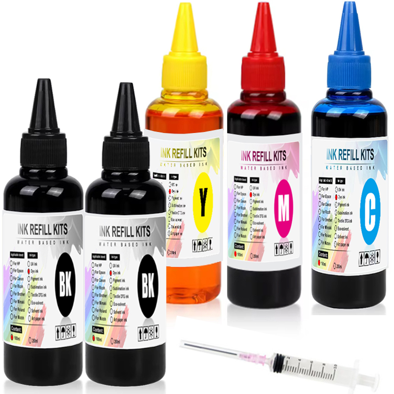 Sublimation Ink 100Ml - Kit d'encre à colorant universelle BK