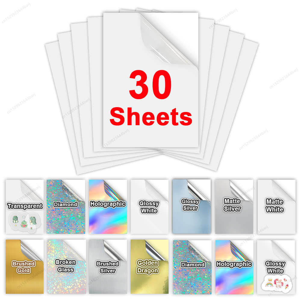 Commercial Vinyl Printing - Papier autocollant en vinyle imprimable A4,