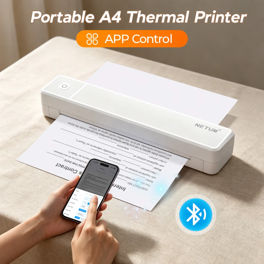 Commercial Book Printing Machines - Mini imprimante thermique A4, compatible Android