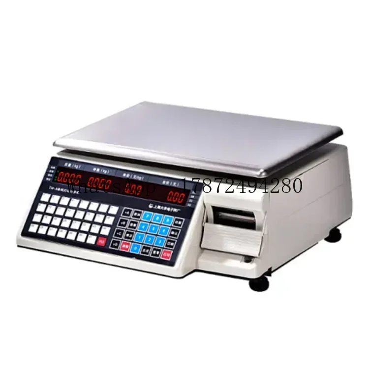 Commercial Label Printing Machine - Balance commerciale avec imprimante à codes-barres,