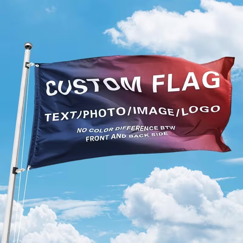 Commercial Banner Printing - Bannière drapeau personnalisée avec texte et