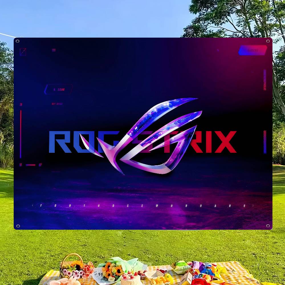 Commercial Banner Printing - A-AsuS-S R-ROG LOGO Impression avancée Drapeau