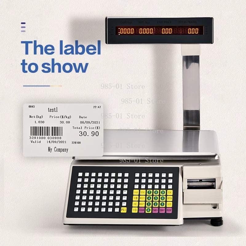 Balance électronique avec impr - Commercial Label Printing Machine avis et prix