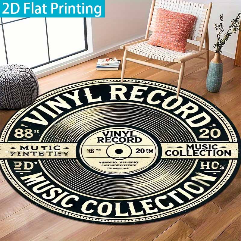 Tapis rond vintage en vinyle n - Commercial Vinyl Printing avis et prix