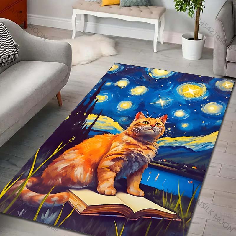 Tapis imprimé avec chat assis  - Commercial Book Printing Machines avis et prix