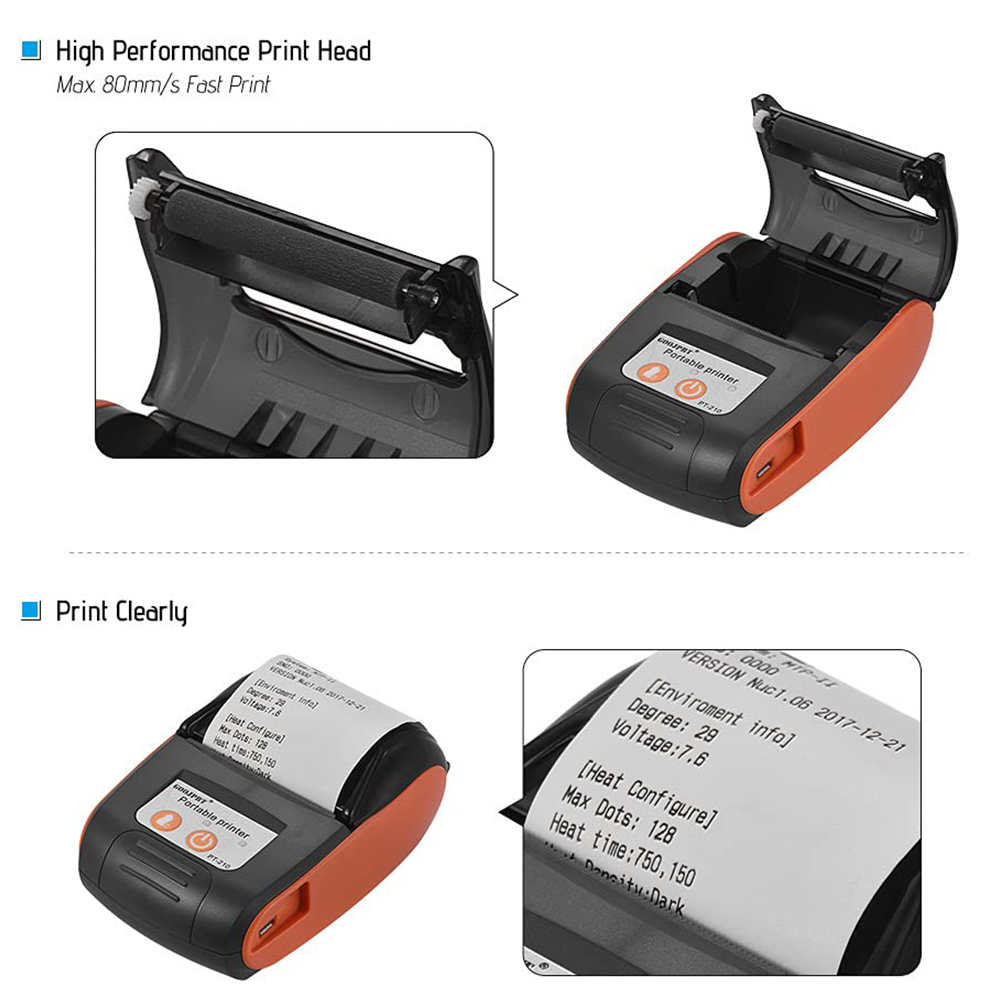 Mini imprimante thermique port - Commercial Label Printing Machine avis et prix